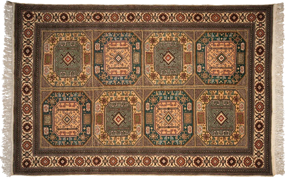 Anatolian Compartment Garden Carpet