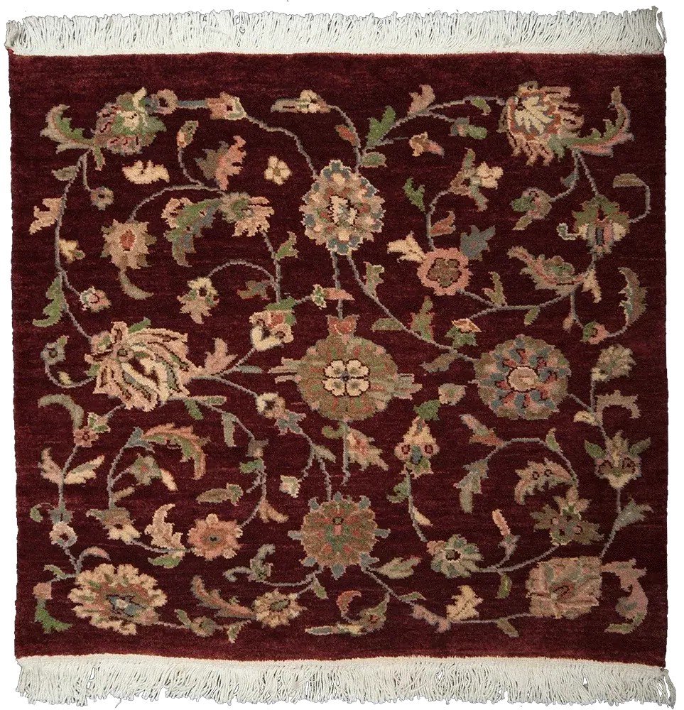Burgundy Isfahan Allover Rug