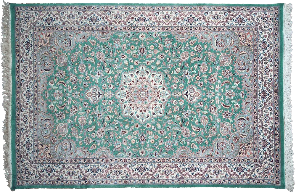 Isfahan Mint Floral Carpet