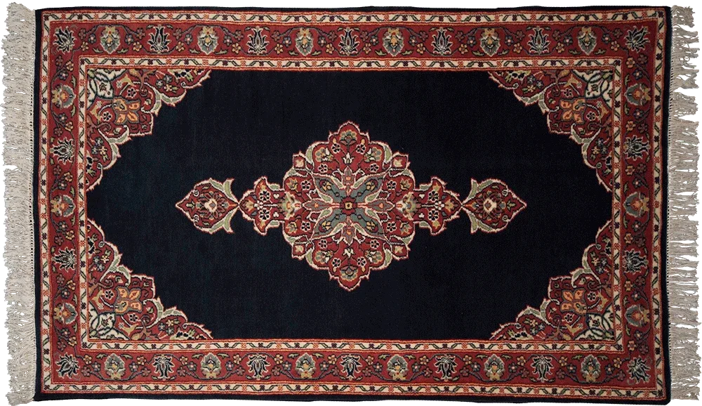 Kashan Midnight Medallion Rug