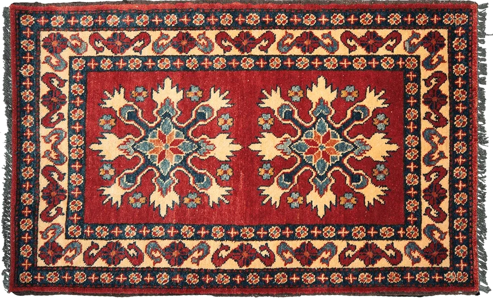 Kazak Twin Medallion Rug
