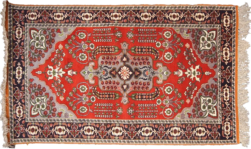 Naukar Rust Floral Carpet