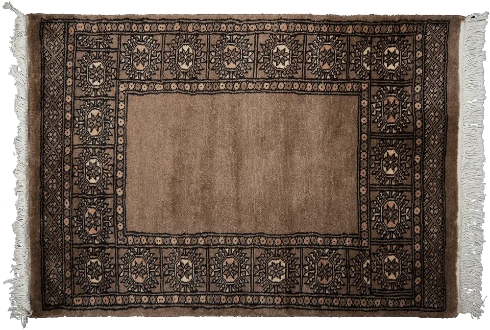 Open Field Khaki Tribal Rug