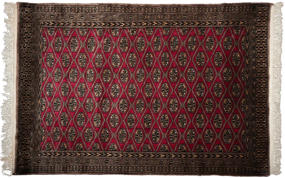 Yamoud Crimson Tribal Carpet